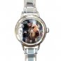 Airedale Terrier Round Italian Charm Watch 12100156