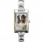 Australian Shepherd Rectangular Italian Charm Watch  12102622