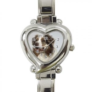 Australian Shepherd Dog Heart Shape Italian Charm Watch 12102637
