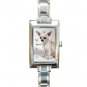 Chihuahua Dog Rectangular Italian Charm Watch 12102671