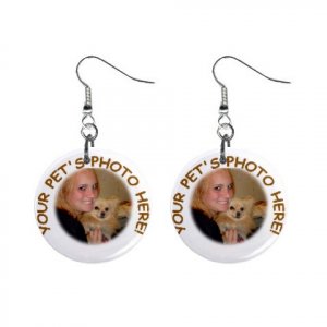 Your Pet Picture Customized Personalized Earrings 12114985