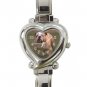 Bulldog Bull Dog  Heart Italian Charm Watch 12124834