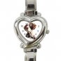 Pointer Dog Heart Italian Charm Watch 12125442