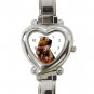 Bloodhound Dog Heart Italian Charm Watch 12144812
