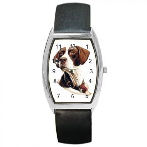 Pointer Dog pet lover  Barrel Style Metal Watch Unisex  12125441