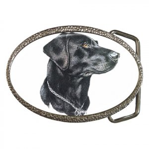Black Lab Labrador Retriever Dog Belt Buckle Pet Lover 12135263