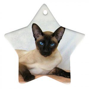 Siamese Cat Pet Lover Ornament Star  12203170