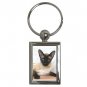 Siamese Cat Pet Lover Key Chain Rectangle 12203187
