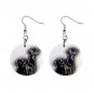 Black Lab Labrador Retriever Puppy Puppies Dog Jewlery Button Earrings 12135415