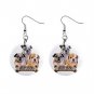 Bulldog Dog Pet Lover Jewelry Button Earrings 15454518