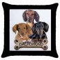 Dog Dachshund 18" Pillowcase Pillow Case Toss or Throw  15833023