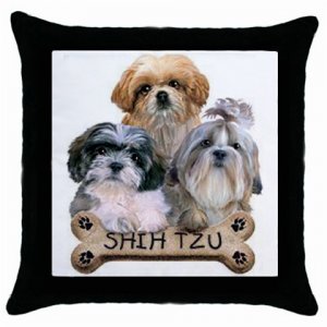 Shih Tzu Dog Pillow Case Pillowcase 18" Toss or Throw 15833022