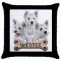 Westies Dog Pillow Case Pillowcase 18" Toss or Throw 15833026