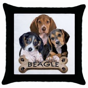 Beagle Dog Pillow Case Pillowcase 18" Toss or Throw 15833091