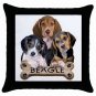 Beagle Dog Pillow Case Pillowcase 18" Toss or Throw 15833091