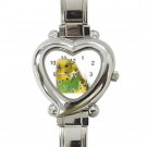 Parakeet Bird Pet Heart Italian Charm Watch 16301636