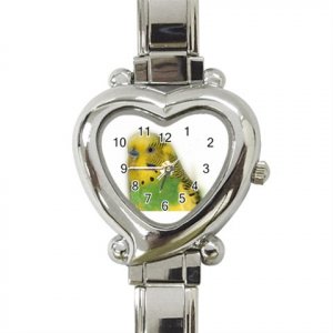 Parakeet Bird Pet Heart Italian Charm Watch 16301636
