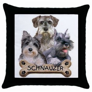 Schnauzer Dog Pillow Case Pillowcase 18" Toss or Throw 15833018