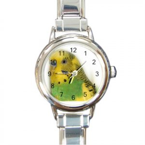 Parakeet Bird Round Italian Charm Watch 16301612