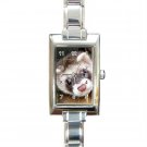 Ferret Rectangular Italian Charm Watch 17473589