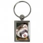 Ferret Pet Lover Key Chain Rectangle 17473614