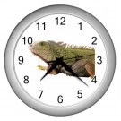 Iguana Lizard Reptile Pet Lover Wall Clock Silver 12239850