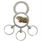 Iguana Lizard Reptile Pet Lover 3 Ring Key Chain 12239854