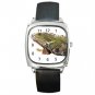 Iguana Lizard Reptile Pet Lover Square Metal Watch Unisex 12239866
