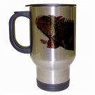 Iguana Lizard Reptile Pet Lover  Coffee Travel Mug Silver Gray 12239875