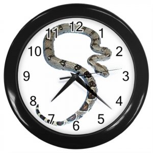 Boa Pet Lover Black Wall Clock 12240331