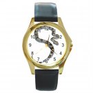 Boa Pet Lover Round Gold Metal Watch Unisex  12240335