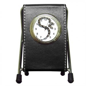 Snake Boa Pet Lover Pen Holder Desk Clock 12240353