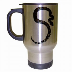 Boa Snake Reptile Pet Lover  Coffee Travel Mug Silver Gray 12240357