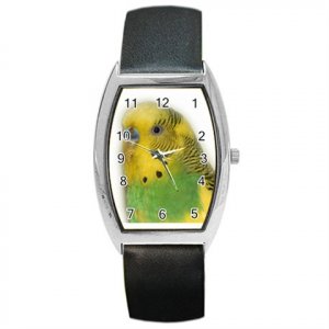 Parakeet Bird Pet Lover Barrel Style Metal Watch Unisex 16301635