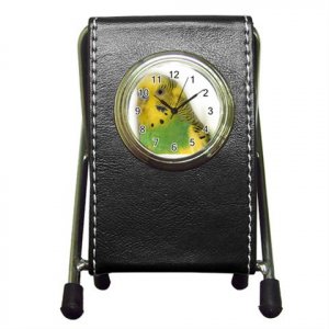Parakeet Bird Lover Pen Holder Desk Clock 16301639