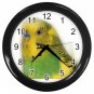 Parakeet Bird Pet Lover Black Wall Clock 16302693