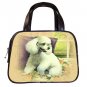 Brown Designer 100% Leather POODLE Dog Handbag Purse #19334247