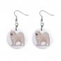 New Samoyed  Dog Pet Lover Jewelry Button Earrings 13019072
