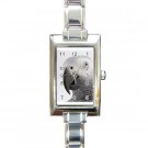 AFRICAN GREY Rectangular Italian Charm Watch 17476828
