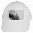 AFRICAN GREY bird Pet Lover White Baseball Cap Hat 17476831