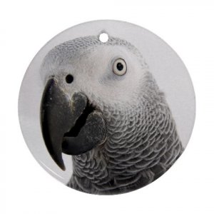 AFRICAN GREY BIRD Pet Lover Ornament Round 17476833