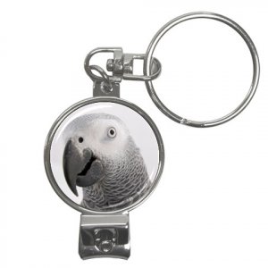 AFRICAN GREY Bird Pet Lover Nail Clippers Key Chain keychain 17476854