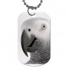 AFRICAN GREY Bird Pet Lover Dog Tag Necklace Chain 17476855