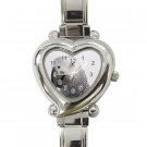 AFRICAN GREY BIRD Pet Heart Italian Charm Watch 17476862
