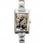Chinese Shar Pei Dog Rectangular Italian Charm Watch 14172858 PAEC