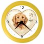 GOLDEN YELLOW RETRIEVER Dog Pet Lover Wall Clock Yellow 26588095 PAEC
