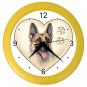 GERMAN SHEPHERD Dog Pet Lover Wall Clock Yellow 26588116 PAEC