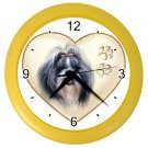 SHIH TZU Dog Pet Lover Wall Clock Yellow 26588118 PAEC