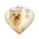Heart Shape YORKIE YORKSHIRE TERRIER Dog Tag or Necklace Jewelry or Pet Collar Tag 26588161 PAEC