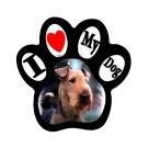 Airedale Terrier Dog Pet Lover Paw Print Magnet 27018393 PAEC
